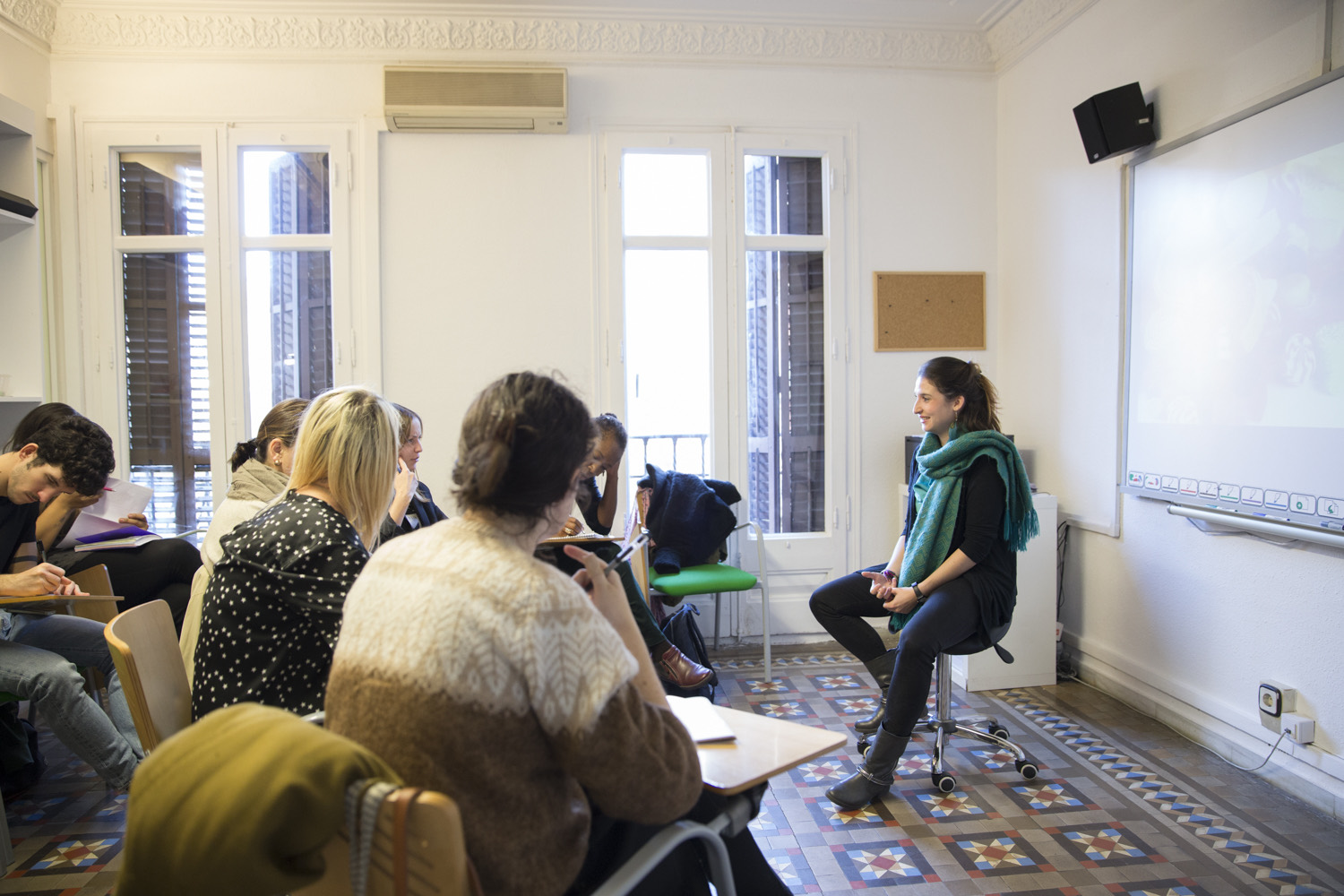 An English class in Spain